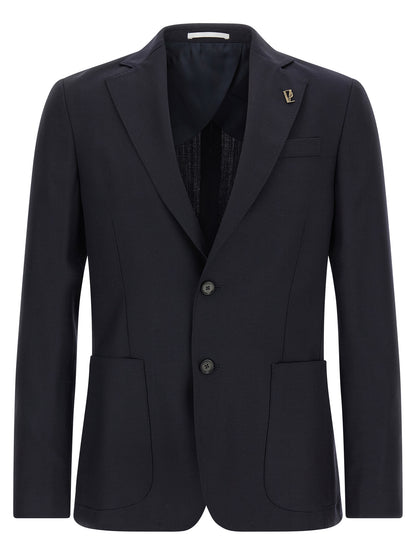 Pal Zileri Blue Wool Blazer