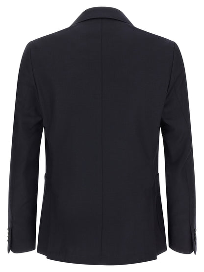 Pal Zileri Blue Wool Blazer