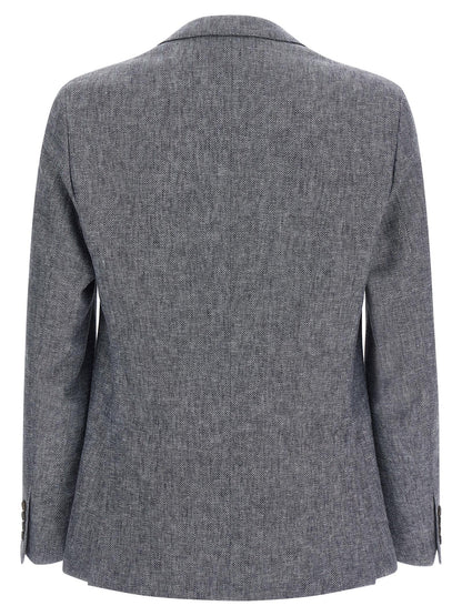 Pal Zileri Blue Linen Blazer