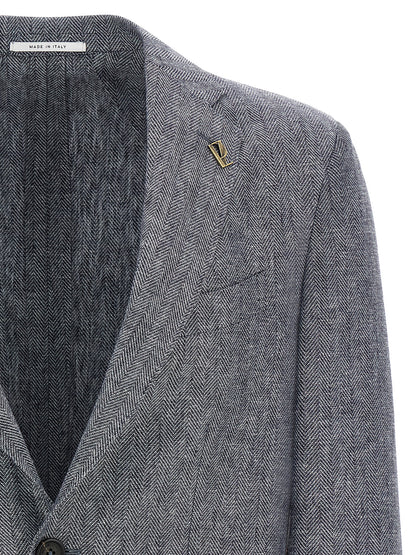 Pal Zileri Blue Linen Blazer