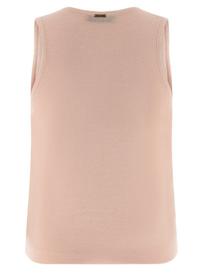 Twinset Multicolor Cotton Sleeveles T-Shirt