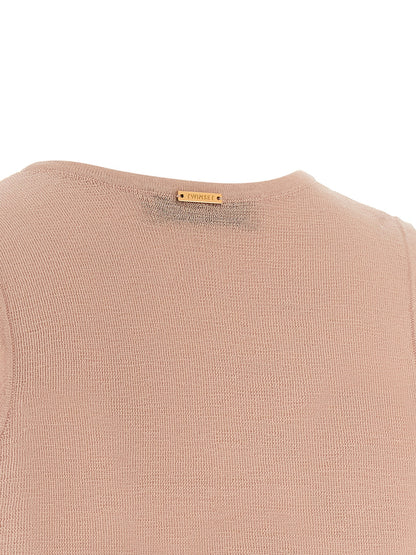Twinset Multicolor Cotton Sleeveles T-Shirt
