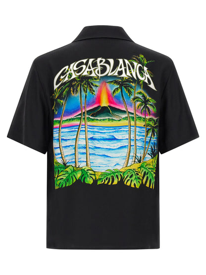 Casablanca Black Silk Blouse