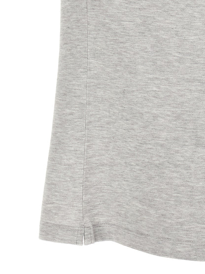 Brunello Cucinelli Gray Cotton Polo Shirt