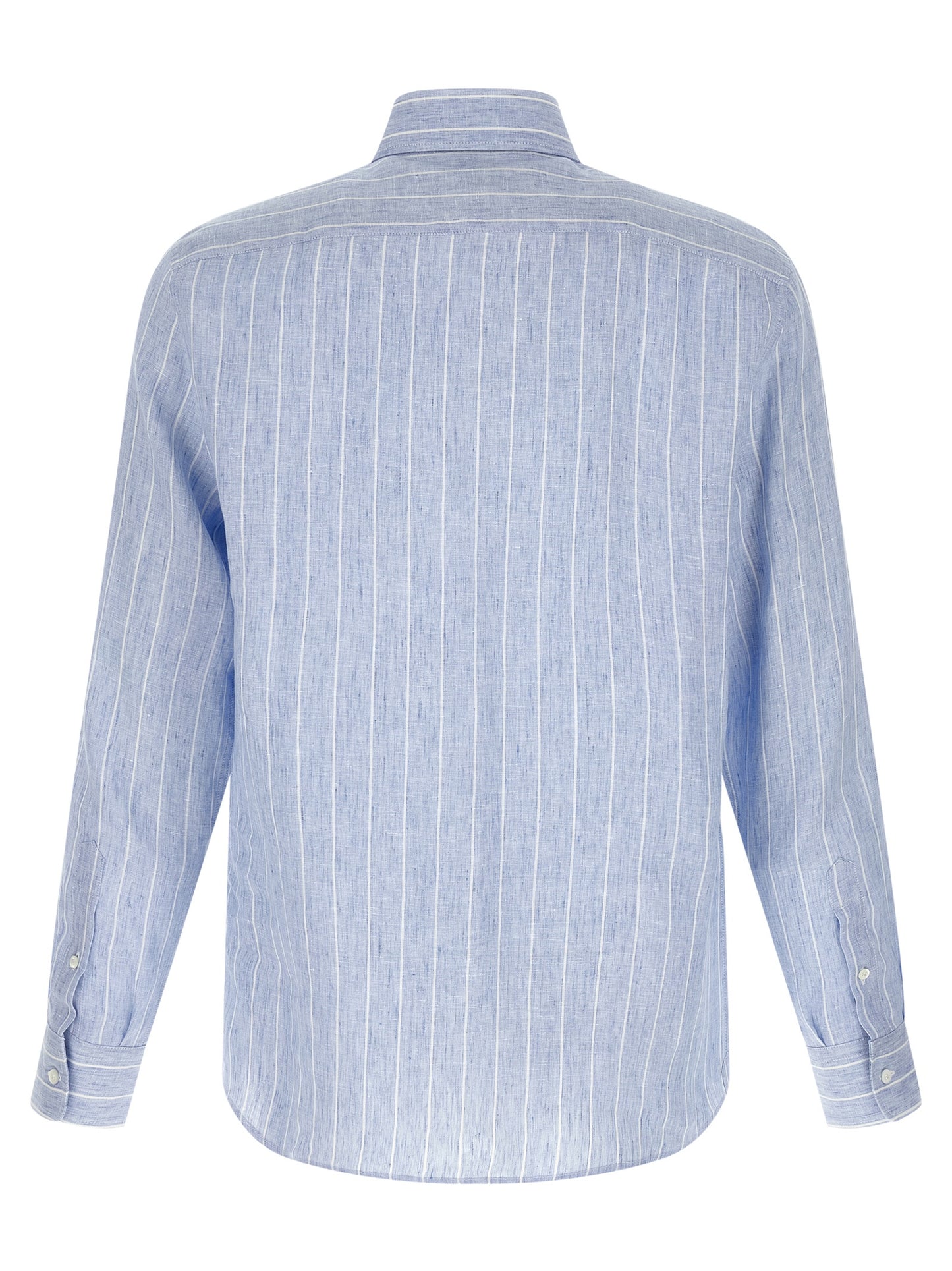 Brunello Cucinelli Blue Linen Blouse