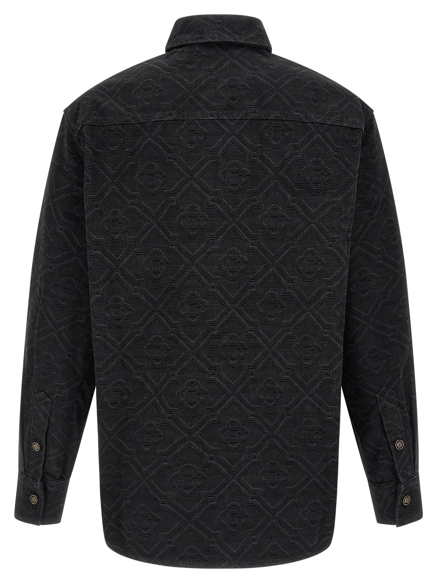 Casablanca Black Cotton Blouse