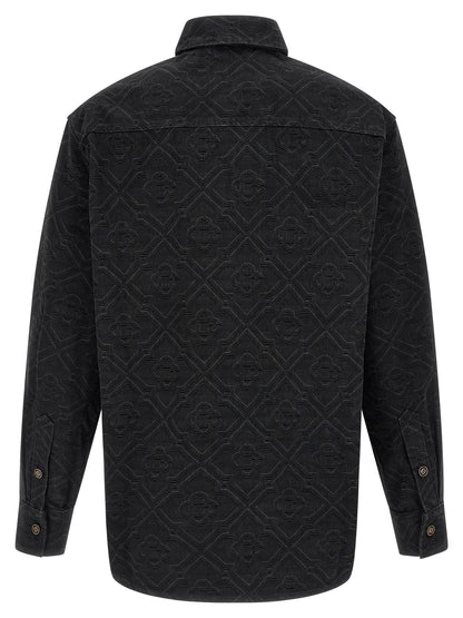 Casablanca Black Cotton Blouse