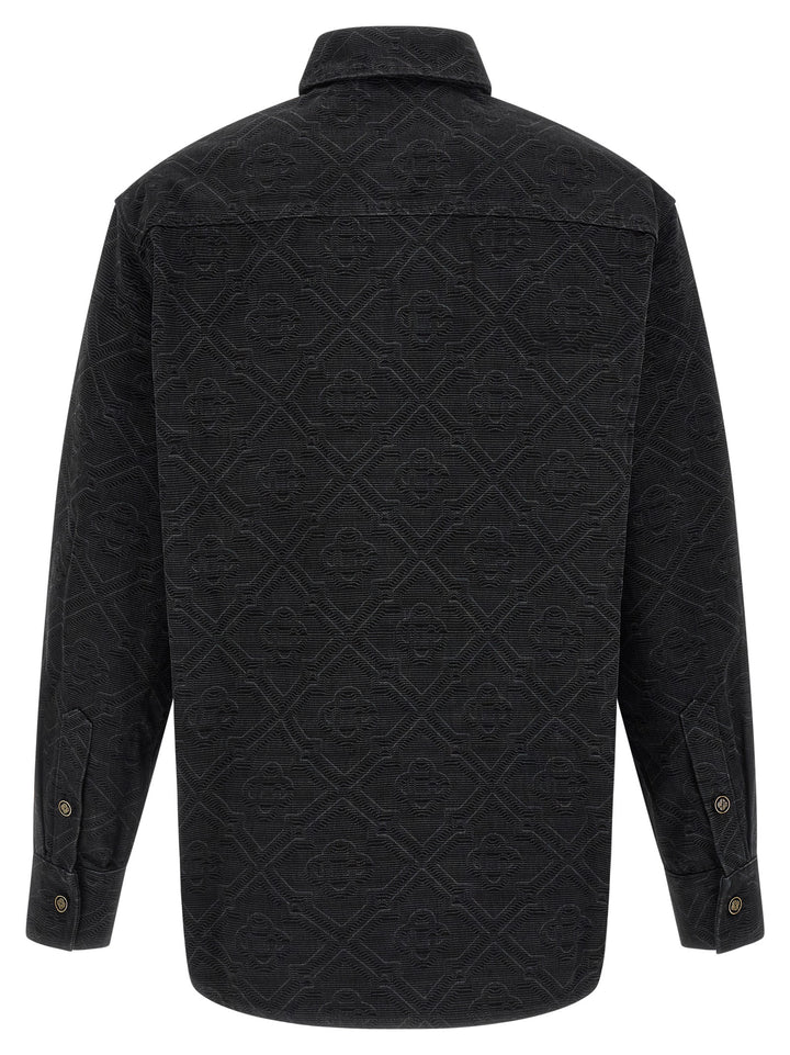Casablanca Black Cotton Blouse