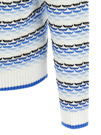 Casablanca Blue Cotton Polo Shirt
