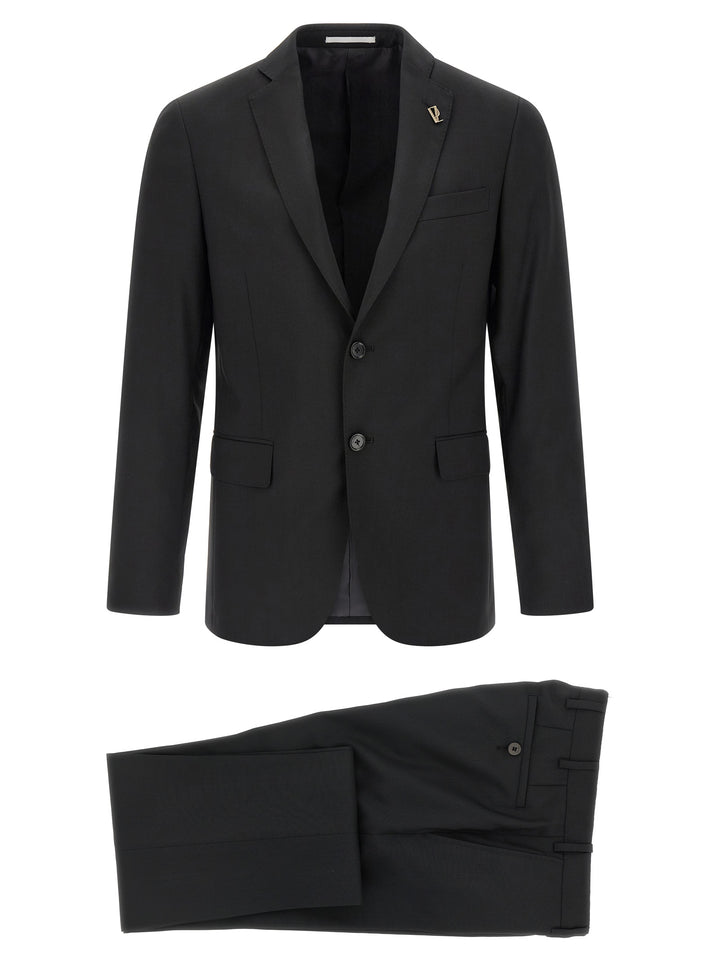 Pal Zileri Black Wool Two-Piece Suit