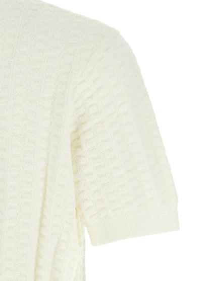 Casablanca White Cotton Polo Shirt