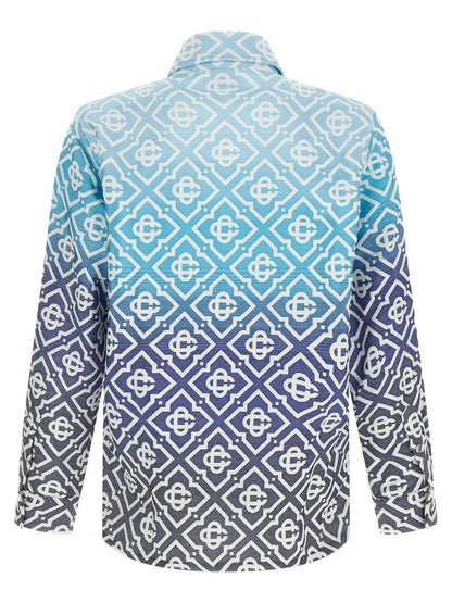 Casablanca Blue Cotton Shell Jacket