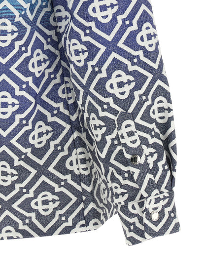 Casablanca Blue Cotton Shell Jacket