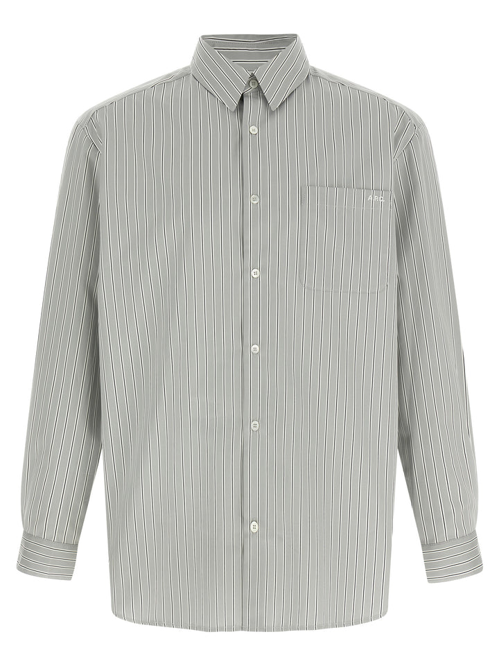 A.P.C. Gray Cotton Blouse