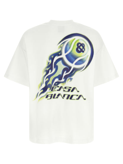 Casablanca White Cotton T-Shirt