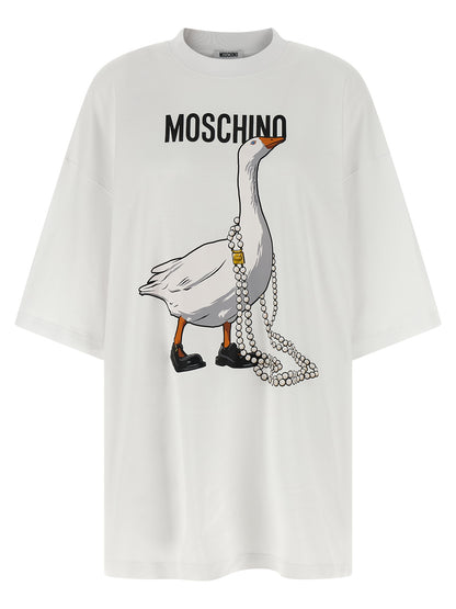 Moschino White Cotton Short Dress