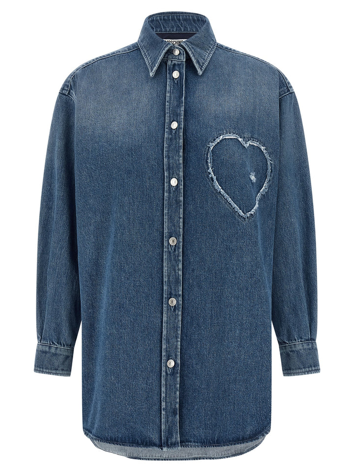 Moschino Blue Cotton Blouse