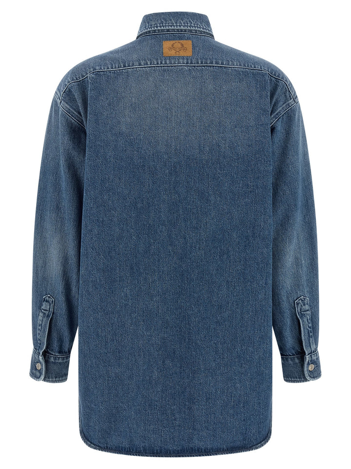 Moschino Blue Cotton Blouse