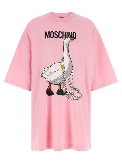 Moschino Multicolor Cotton Short Dress