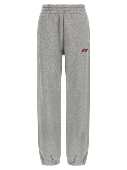 Off-White Gray Cotton Joggers (Workout Pants)