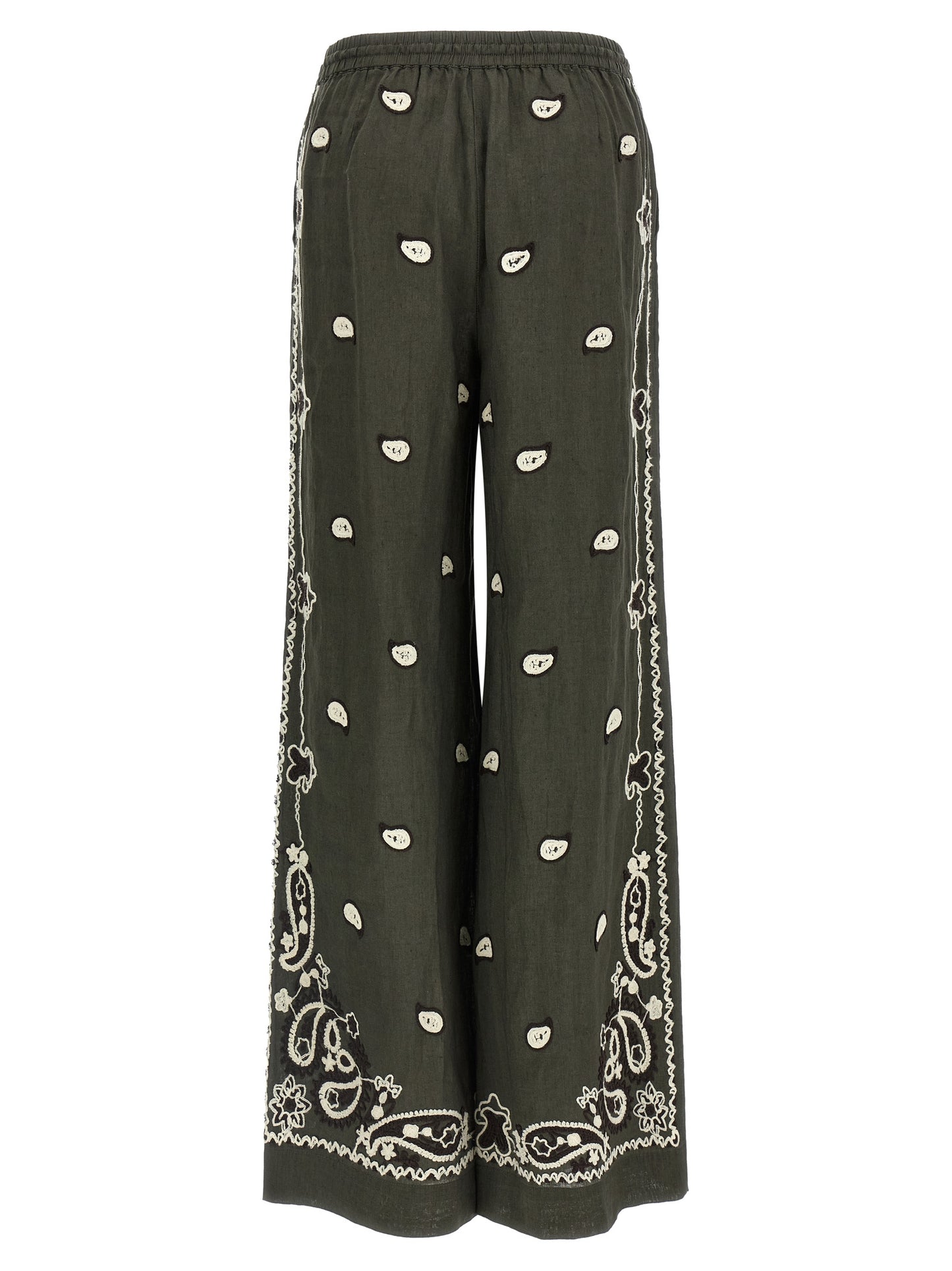 P.A.R.O.S.H. Bicolor Linen Casual Pants