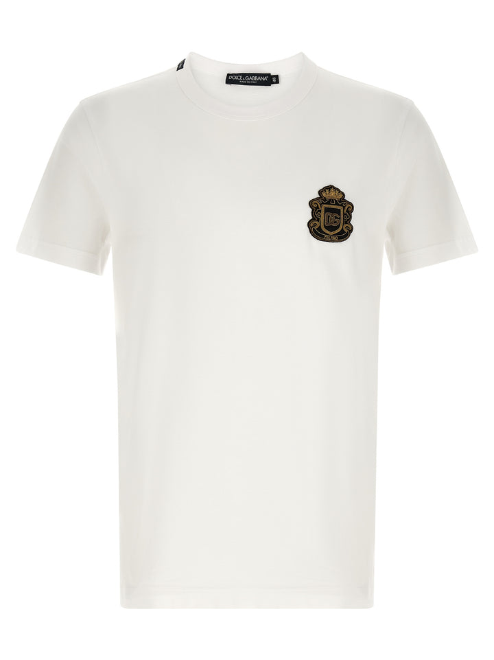 Dolce & Gabbana White Cotton T-Shirt
