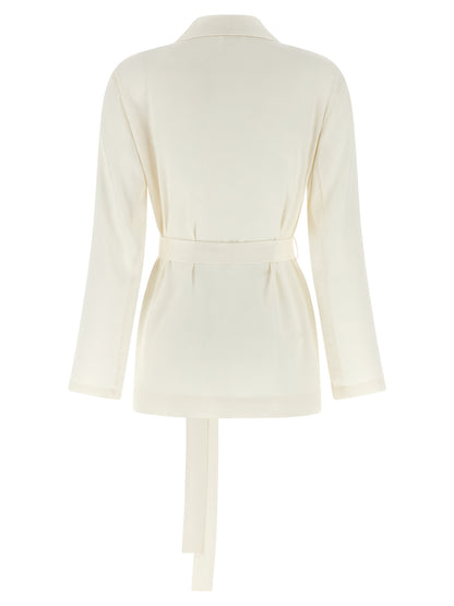P.A.R.O.S.H. White Polyester Blazer