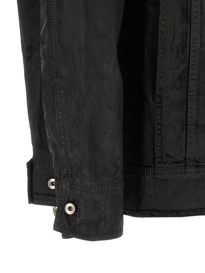 DRKSHDW Black Cotton Denim Jacket