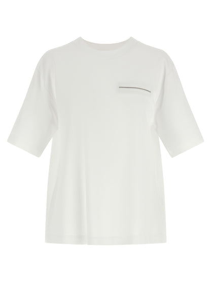 Peserico White Cotton T-Shirt