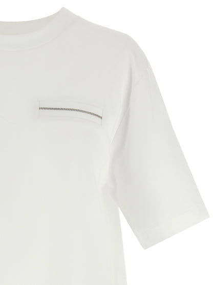 Peserico White Cotton T-Shirt