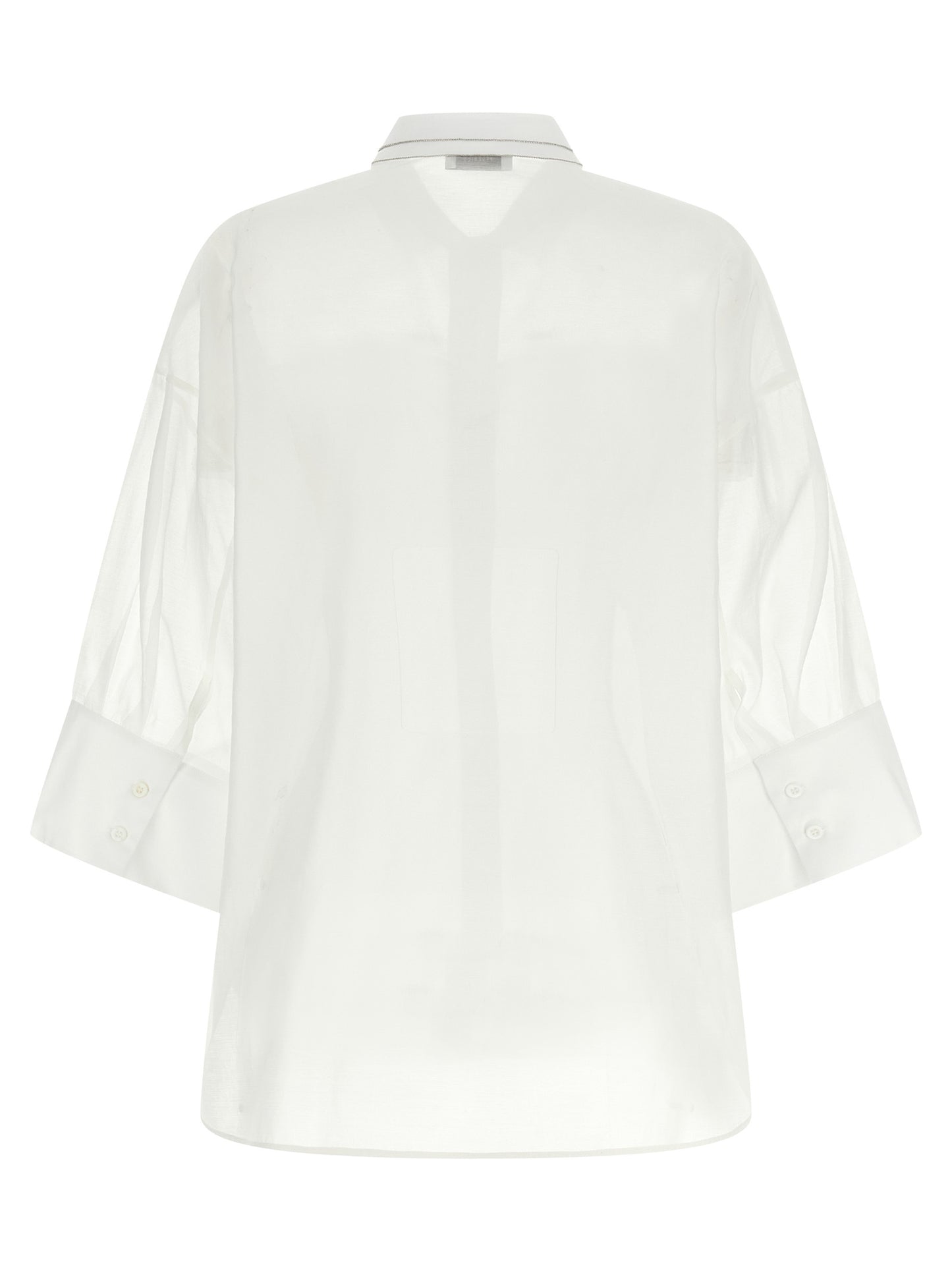 Peserico White Cotton Blouse