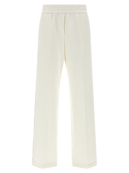 Peserico White Cotton Casual Pants