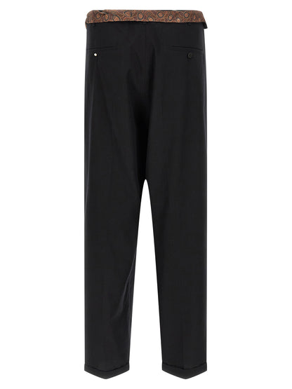 Magliano Black Cotton Casual Pants