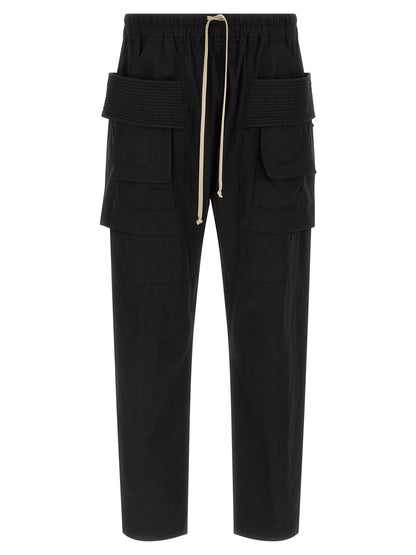 DRKSHDW Black Cotton Cargo Pants