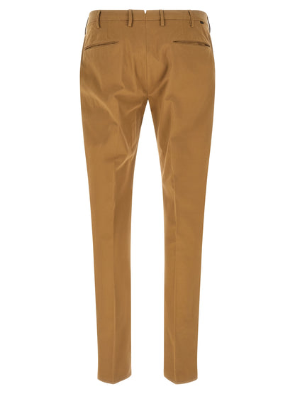 Incotex Brown Cotton Casual Pants