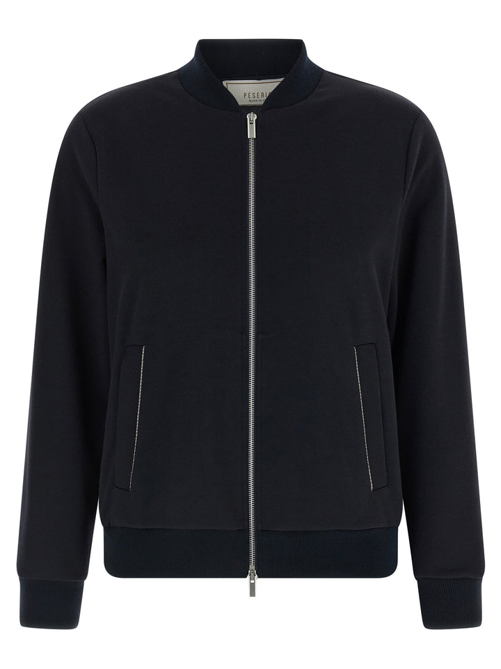 Peserico Blue Cotton Bomber