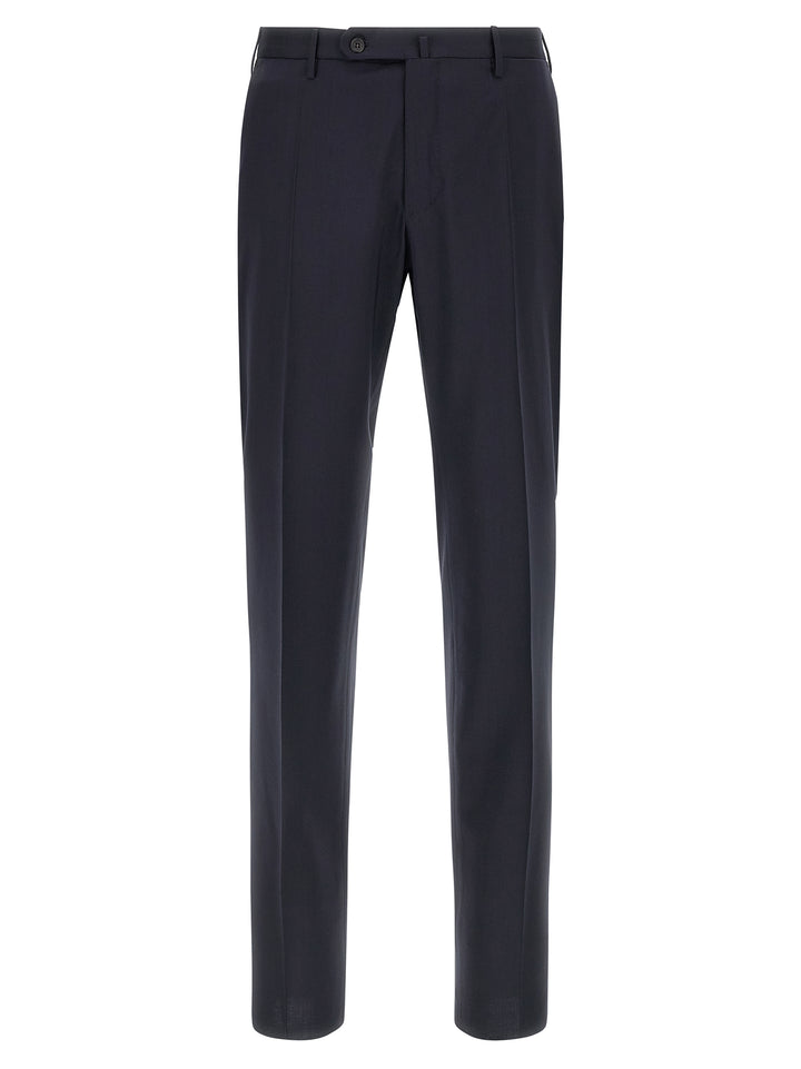 Incotex Blue Virgin Wool Dress Pants