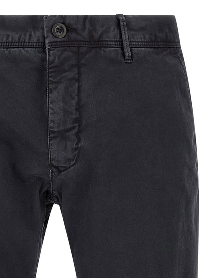 Incotex Blue Cotton Casual Pants
