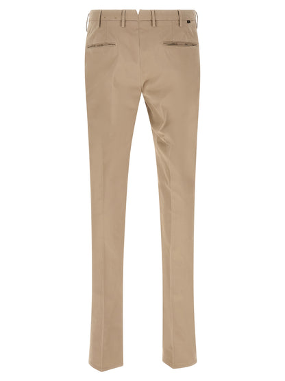 Incotex Beige Cotton Casual Pants