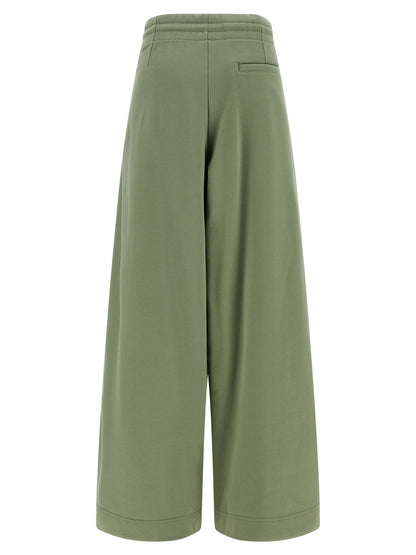 Dries Van Noten Bicolor Cotton Casual Pants