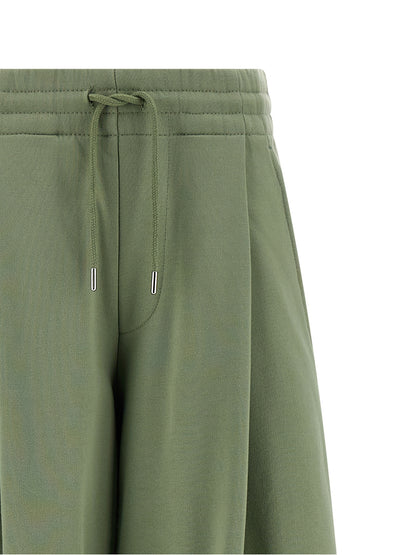 Dries Van Noten Bicolor Cotton Casual Pants