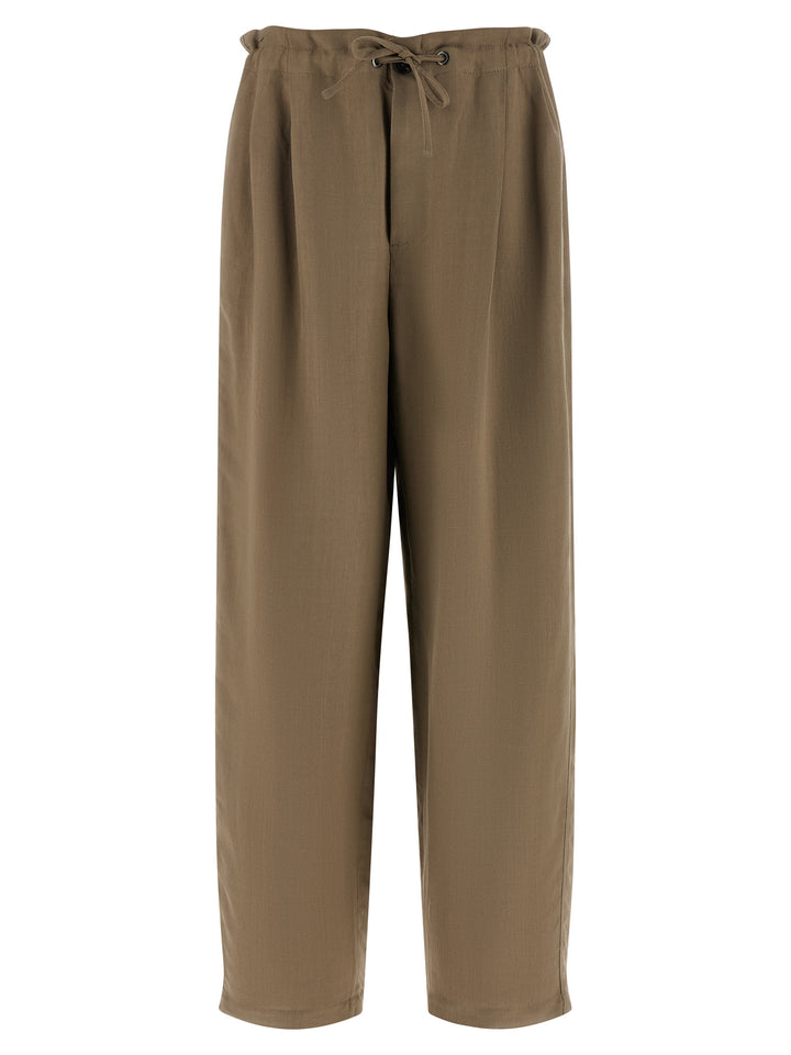 Brunello Cucinelli Beige Viscose Casual Pants