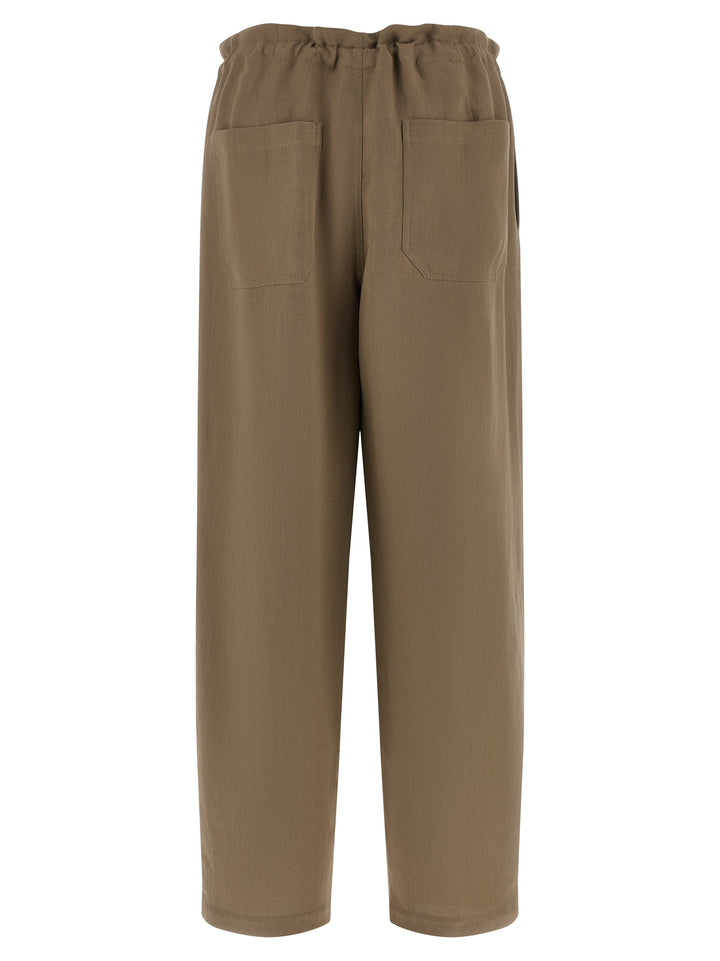 Brunello Cucinelli Beige Viscose Casual Pants