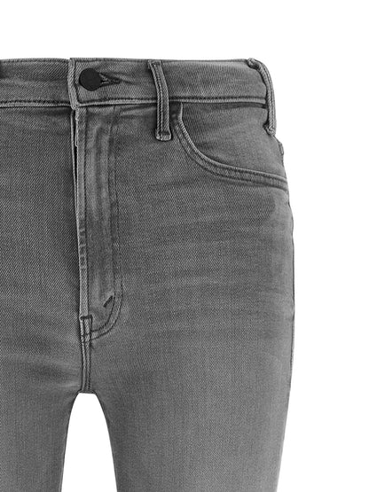 Mother Denim Gray Cotton Skinny Jeans