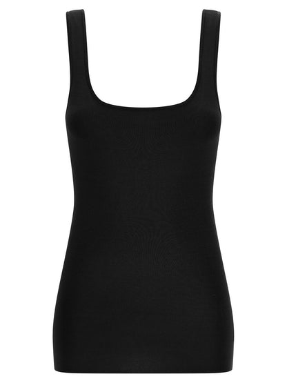 Entire Studios Black Viscose Sleeveles T-Shirt