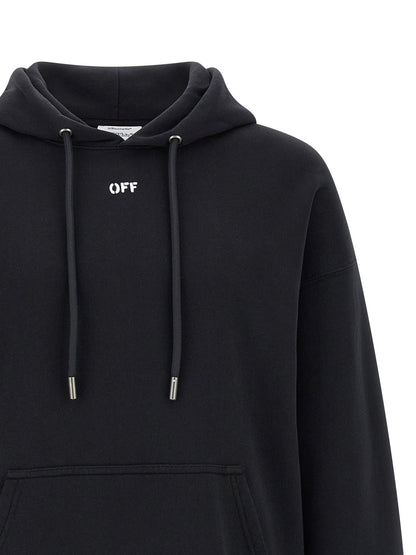 Off-White Black Cotton Sweatshirt