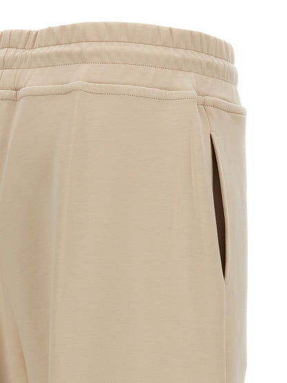 MooRER Beige Cotton Joggers (Workout Pants)