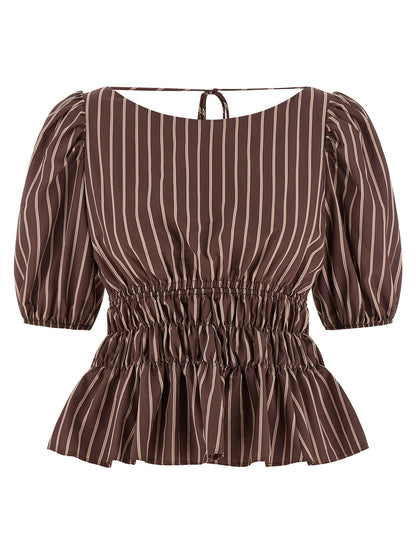 PINKO Brown Viscose Pattern Shirt