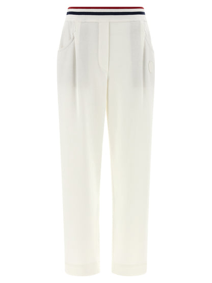 Brunello Cucinelli White Cotton Joggers (Workout Pants)