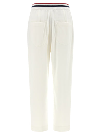 Brunello Cucinelli White Cotton Joggers (Workout Pants)